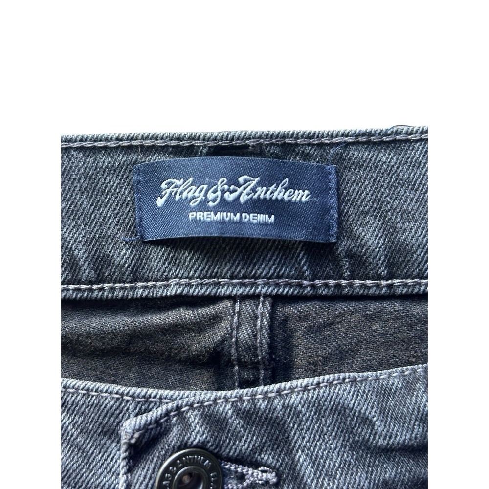 Flag & Anthem Men's 5-Pocket Denim BLACK Beckett Wash‎  42/32 Portland Relaxed - Picture 4 of 10